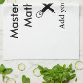 Master chef-kok keuken bakkerij kok voeg tekst naa theedoek (Gevouwen)