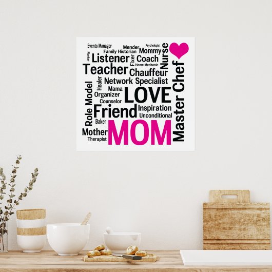 Master Chef Ma - Multitasking doe-het-al moeder Poster (Keuken)