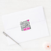 Master Chef Mom - Moederdag Waardering Vierkante Sticker (Envelop)