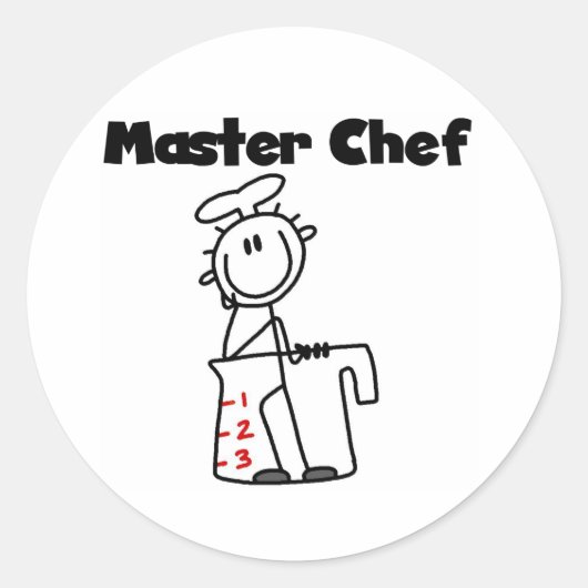 Master Chef Ronde Sticker (Voorkant)