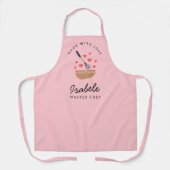 Master Chef Roze Familie Matching Schort (Voorkant)