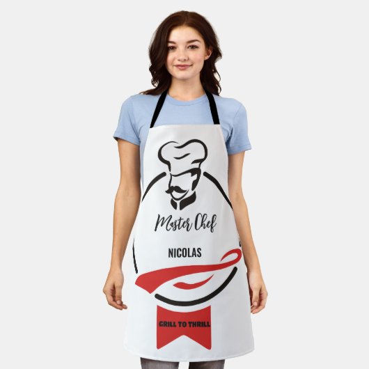 Master Chef Schort (Gedragen)
