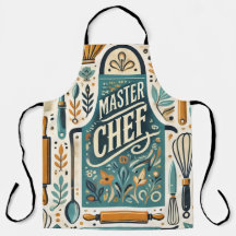Master Chef Schort Design: Levendige Keuken Kunst