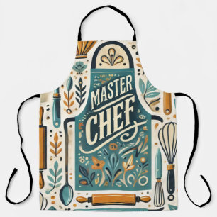 Master Chef Schort Design: Levendige Keuken Kunst