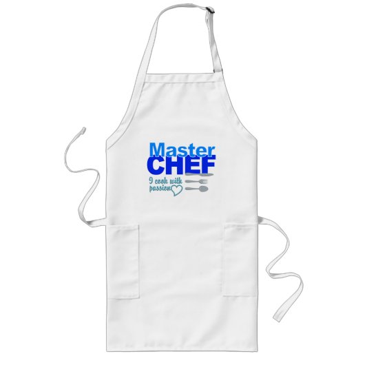 Master Chef-schort Lang Schort (Voorkant)