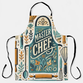 Master Chef Schort Ontwerp: Levendige Keuken Kunst