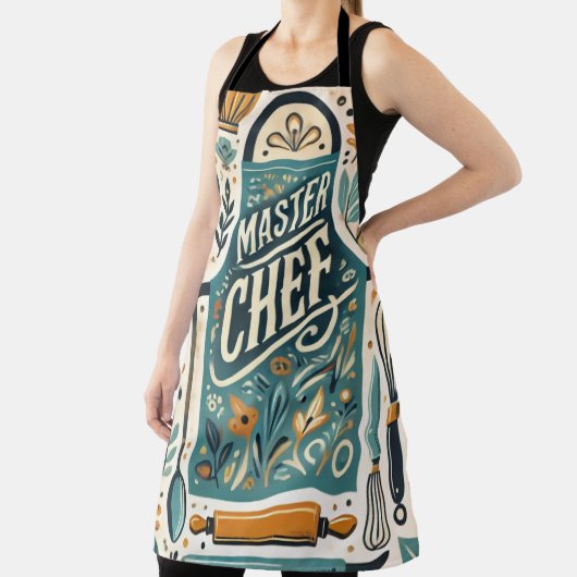 Master Chef Schort Ontwerp: Levendige Keuken Kunst (Insitu)