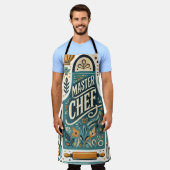Master Chef Schort Ontwerp: Levendige Keuken Kunst (Gedragen)