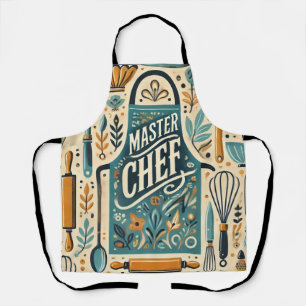 Master Chef Schort Ontwerp: Levendige Keuken Kunst