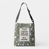 Master Chef Typografie Design Crossbody Tas (Achterkant)