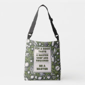 Master Chef Typografie Design Crossbody Tas (Voorkant)