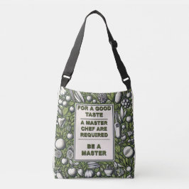 Master Chef Typografie Design Crossbody Tas