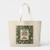 Master Chef Typografie Design Grote Tote Bag (Achterkant)