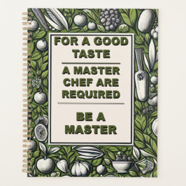 Master Chef Typografie Design Planner