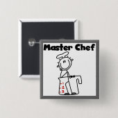 Master Chef Vierkante Button 5,1 Cm (Voorkant /achterkant)