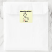Master Chef Vierkante Sticker (Tas)