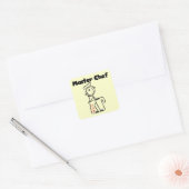 Master Chef Vierkante Sticker (Envelop)