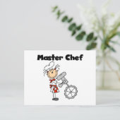 Master Chef - Vrouw Briefkaart (Staand voorkant)