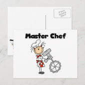 Master Chef - Vrouw Briefkaart (Voorkant / Achterkant)