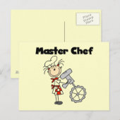 Master Chef - Vrouw Briefkaart (Voorkant / Achterkant)