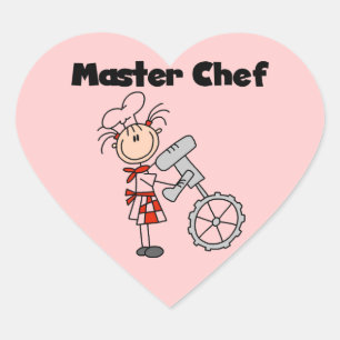 Master Chef - Vrouw Hart Sticker