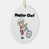 Master Chef - Vrouw Keramisch Ornament (Rechts)