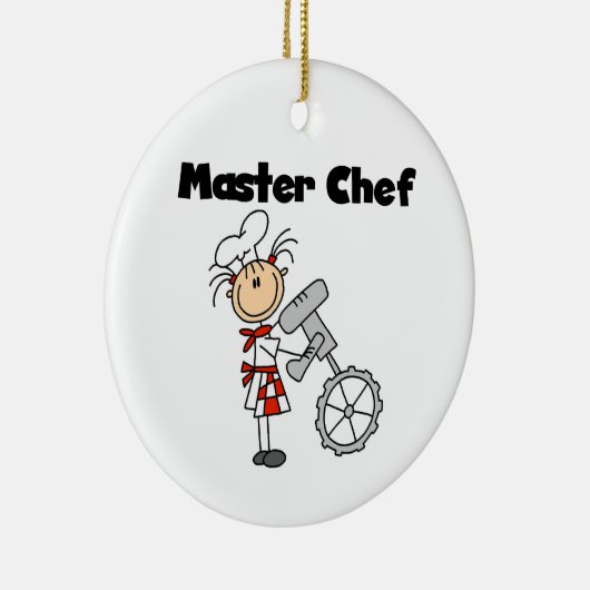 Master Chef - Vrouw Keramisch Ornament (Rechts)