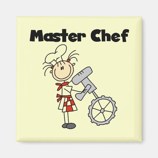Master Chef - Vrouw Magneet (Voorkant)