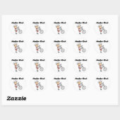 Master Chef - Vrouw Ronde Sticker (Vel)