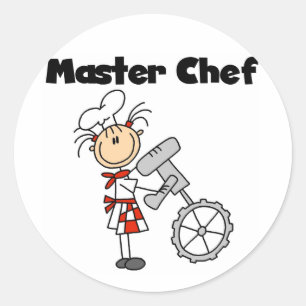 Master Chef - Vrouw Ronde Sticker