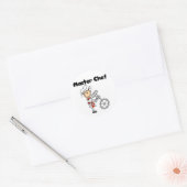 Master Chef - Vrouw Ronde Sticker (Envelop)