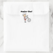 Master Chef - Vrouw Vierkante Sticker (Tas)