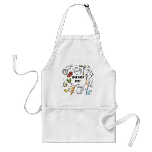 Master Cheff Citchen Koking Gift voor haar Logo Standaard Schort (Voorkant)