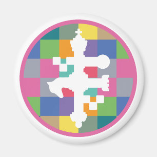 Master Chess Special Square Colors door Masanser P Magneet