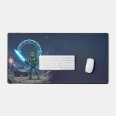 Master Chief Halo Adventure - Pixel Art Desk Mat (Keyboard & Muis)