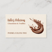 Master Chocolatier Custom QR Visitekaartje (Voorkant)