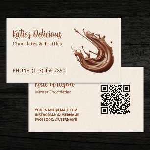 Master Chocolatier Custom QR Visitekaartje