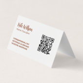 Master Chocolatier QR Visitekaartje (Achterkant)