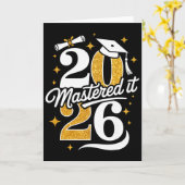 Master Cl van 2026 Afstudeercadeaus Masterdiploma Kaart (Gele Bloem)