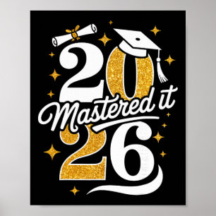 Master Cl van 2026 Afstudeercadeaus Masterdiploma Poster