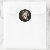 Master Cl van 2026 Afstudeercadeaus Masterdiploma Ronde Sticker (Tas)