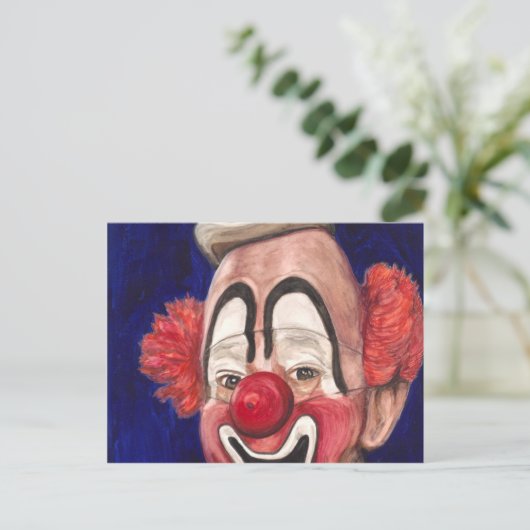 Master Clown Lou Jacobs Briefkaart (Staand voorkant)