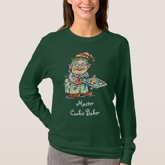 Master Cookie Baker Shirt voor kerstmis (Voorkant)