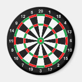 Master Darts Board Basic Round Target Classic game Magneet (Voorkant)