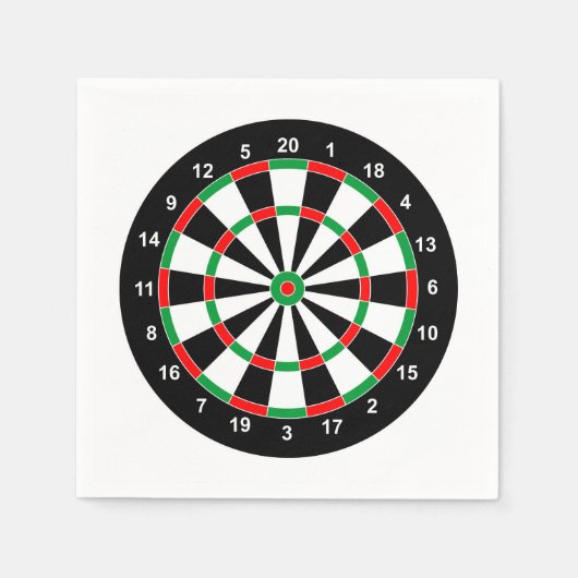Master Darts Board Basic Round Target Classic game Servet (Voorkant)