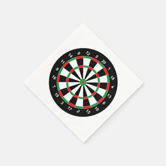 Master Darts Board Basic Round Target Classic game Servet (Hoek)