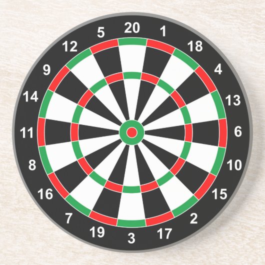 Master Darts Board Basic Round Target Classic game Zandsteen Onderzetter (Voorkant)