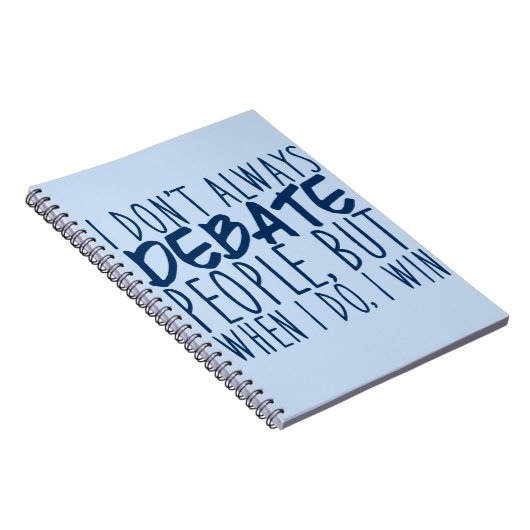 Master Debater Funny Speech and Debate Team Notitieboek (Rechterzijde)