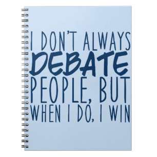 Master Debater Funny Speech and Debate Team Notitieboek