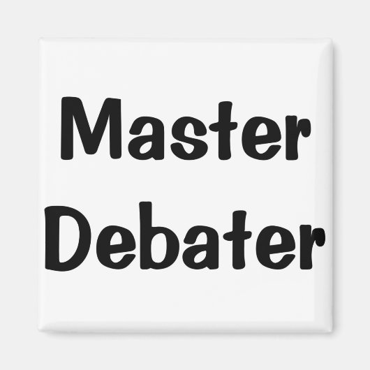 Master Debater Magneet (Voorkant)